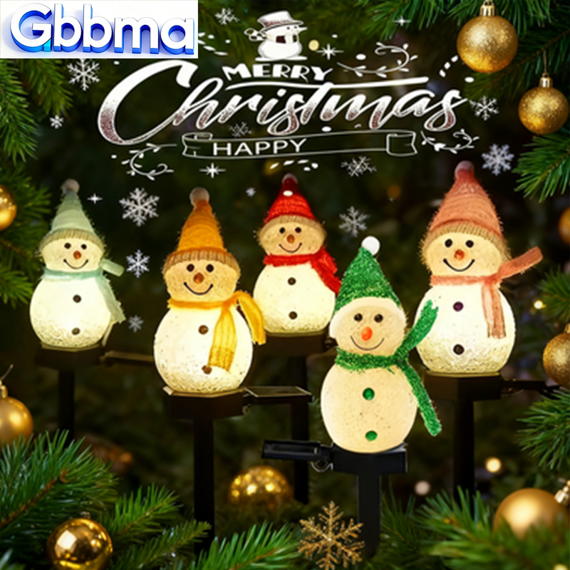 Outdoor Power For Xmas Lights - 2-светодиодный солнечный садовый светильник со снеговиком,