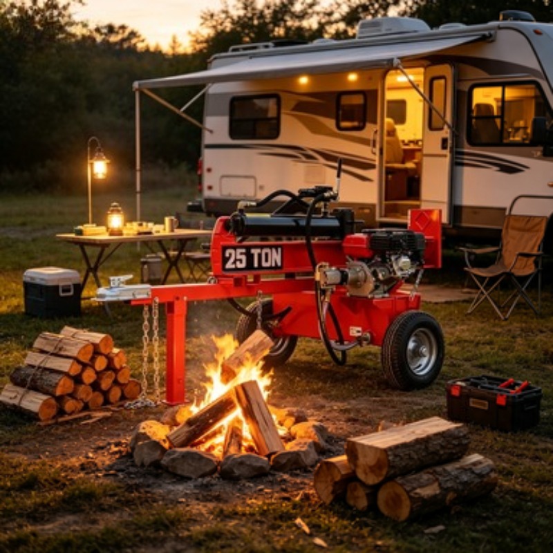 Log Splitter Electric - Портативный электрический дровокол 7Т, гидравлическая машина