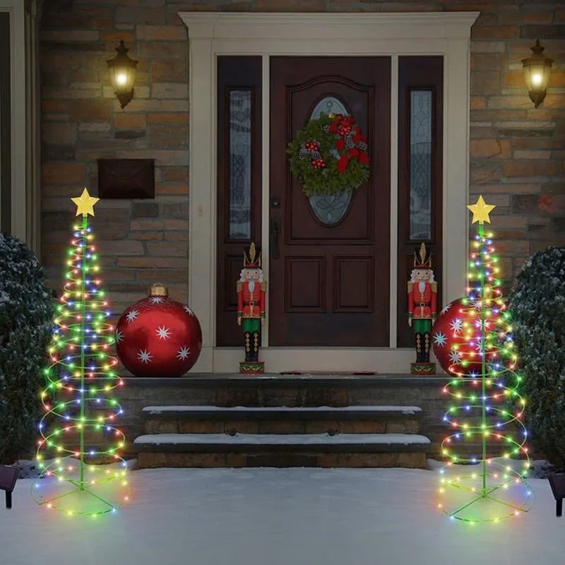 Outdoor Power For Xmas Lights - Солнечные светодиодные светильники-колышки для Рождества, водонепроницаемые