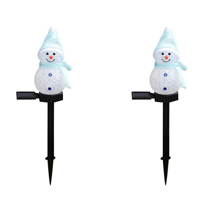 Outdoor Power For Xmas Lights - A93E-2X Солнечные светильники в виде снеговика,