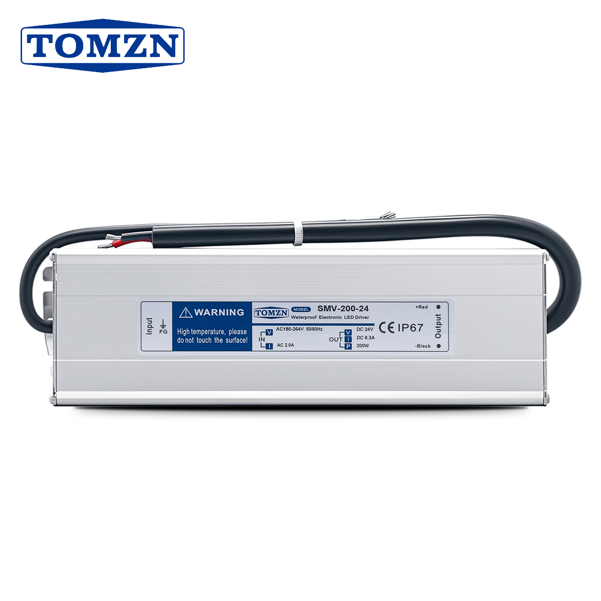 Outdoor Power Supply 12V - TOMZN 200W Водонепроницаемый LED-драйвер IP67 AC/DC