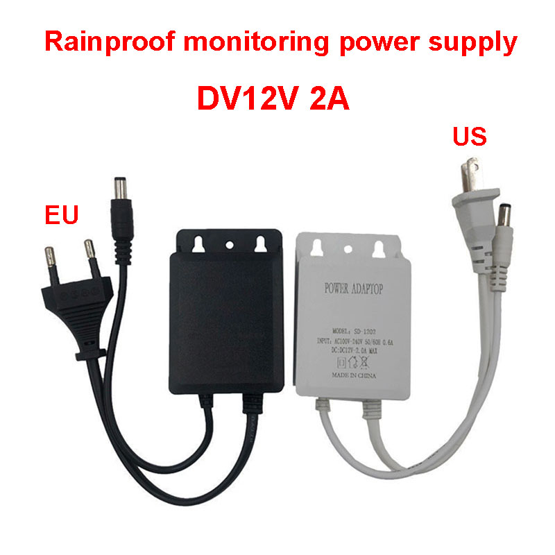 Outdoor Power Supply 12V - Уличный водонепроницаемый адаптер питания US/EU, 100-240
