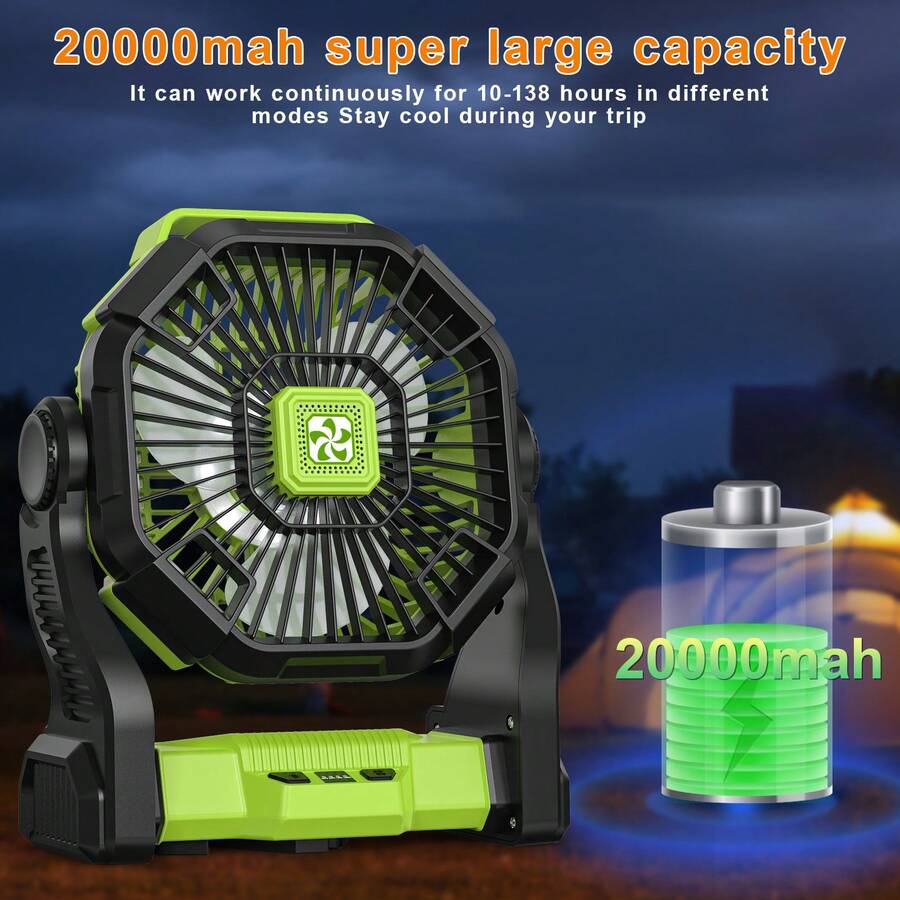 Outdoor Power With Timer - Портативный вентилятор с питанием от аккумулятора