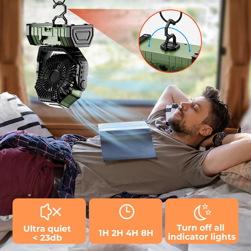 Вентилятор для кемпинга, 20000 – обзор и цена Outdoor Power With Timer