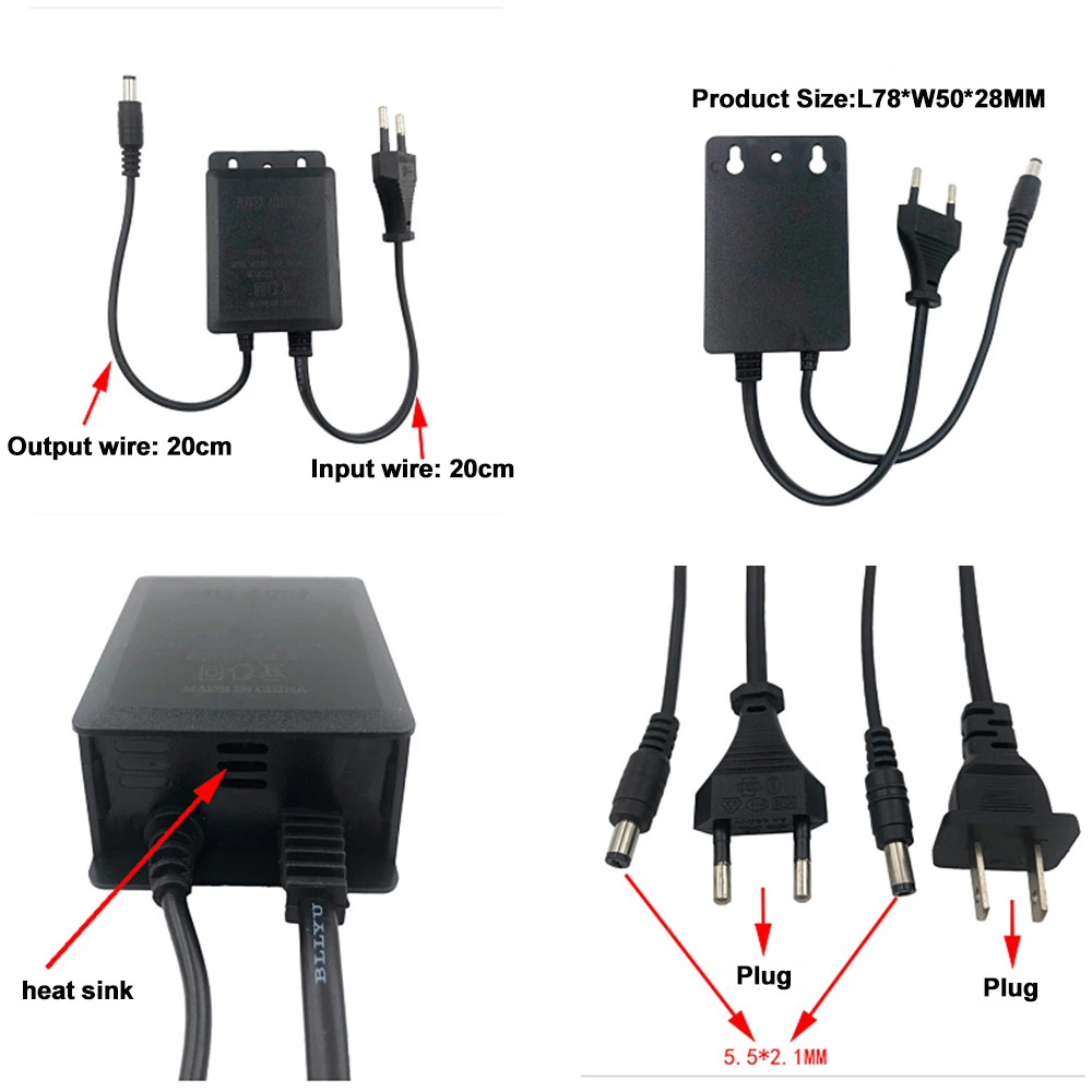 Уличный водонепроницаемый сете – обзор и цена Outdoor Power Supply 12V