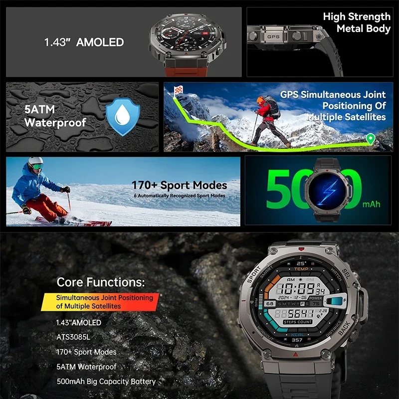 Новые военные смарт-часы DM58  – обзор и цена Outdoor Powersports