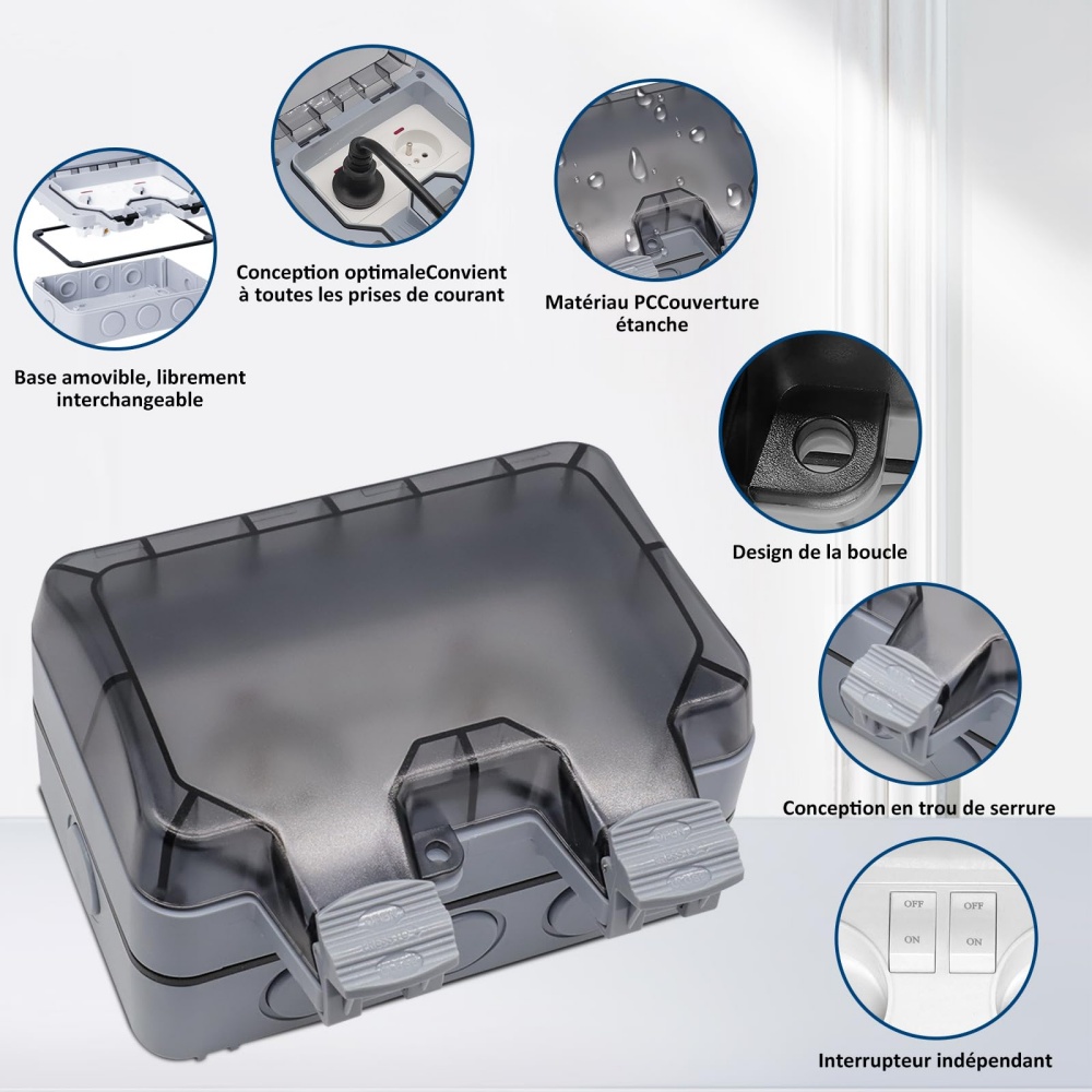 EIOMR France IP66 Всепогодная  – обзор и цена Outdoor Power Socket