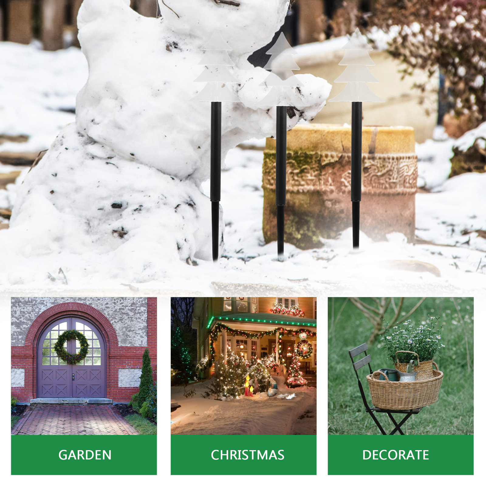 5 шт. креативных световых аксе – обзор и цена Outdoor Power For Xmas Lights