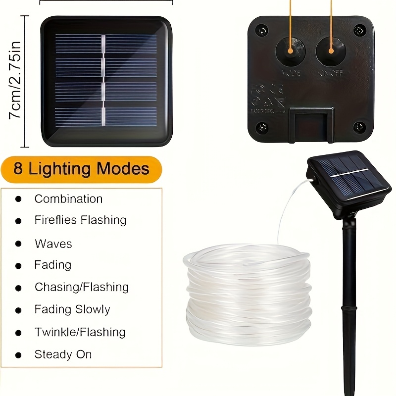 Солнечная веревочная лампа, 8- – обзор и цена Outdoor Power For Xmas Lights